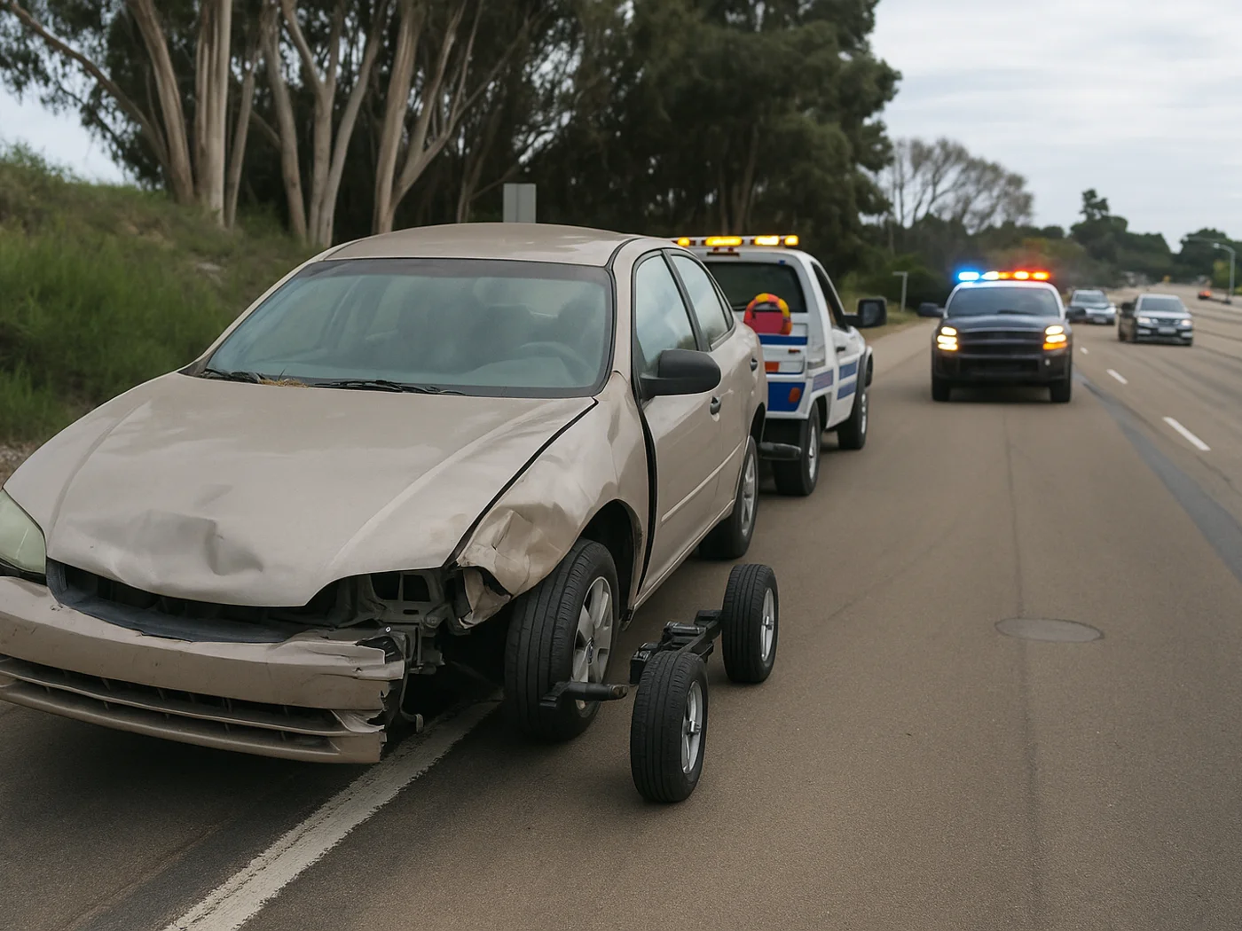 Professional collision recovery and accident towing service in San Diego